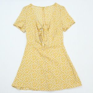 Yellow Summer Floral Dress